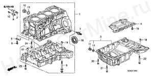 E-14 CYLINDER BLOCK/OIL PAN