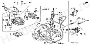 THROTTLE BODY (SOHC) E-1 THROTTLE BODY (SOHC)