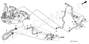 WATER HOSE (SOHC) E-15-10 WATER HOSE (SOHC)
