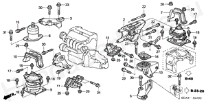 ENGINE MOUNTS (L4) (MT) B-47 ENGINE MOUNTS (L4) (MT)