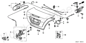 TRUNK LID ('06) B-55-11 TRUNK LID ('06)