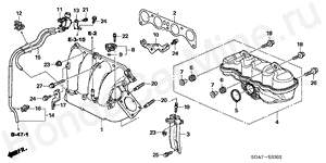 INTAKE MANIFOLD (L4) ('06) E-3-2 INTAKE MANIFOLD (L4) ('06)