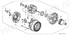 ALTERNATOR (L4) (DENSO) E-6-10 ALTERNATOR (L4) (DENSO)