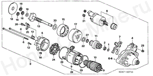 STARTER MOTOR (DENSO) (L4) E-7-10 STARTER MOTOR (DENSO) (L4)