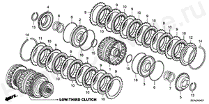 CLUTCH (LOW-THIRD)(2.4L) ATM-4-1 CLUTCH (LOW-THIRD)(2.4L)