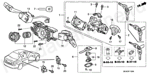 B-11 COMBINATION SWITCH (LH)