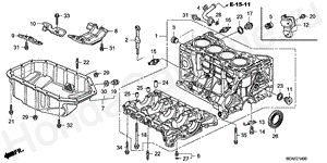 E-14 CYLINDER BLOCK/OIL PAN