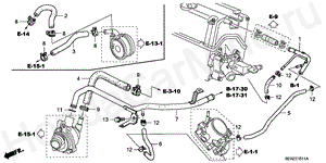 E-15-11 WATER HOSE (2.4L)