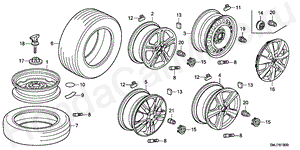 TIRE/WHEEL DISKS B-18 TIRE/WHEEL DISKS