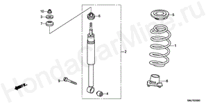 REAR SHOCK ABSORBER B-30 REAR SHOCK ABSORBER