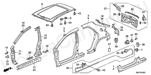 OUTER PANELS/REAR PANEL B-49-20 OUTER PANELS/REAR PANEL