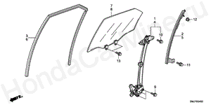 REAR DOOR WINDOWS/REGULAT OR B-54 REAR DOOR WINDOWS/REGULAT OR