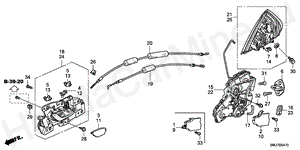 REAR DOOR LOCKS/OUTER HAN DLE B-54-10 REAR DOOR LOCKS/OUTER HAN DLE
