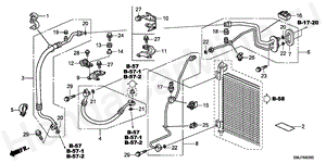 AIR CONDITIONER(HOSES/PIP ES)(LH) B-60 AIR CONDITIONER(HOSES/PIP ES)(LH)