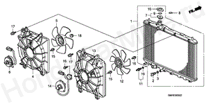 B-5-2 RADIATOR(2.0L)