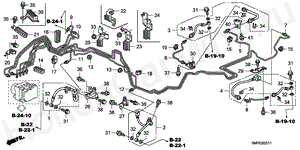 B-25-11 BRAKE LINES(VSA)(RH)