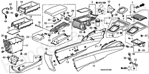 CONSOLE (LH) B-37-40 CONSOLE (LH)