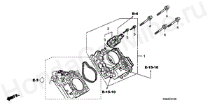 THROTTLE BODY E-1 THROTTLE BODY
