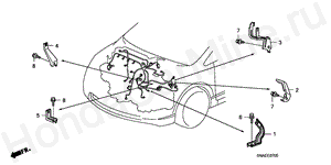 ENGINE WIRE HARNESS STAY E-7-5 ENGINE WIRE HARNESS STAY