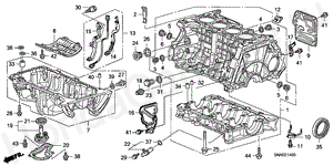CYLINDER BLOCK/OIL PAN E-14 CYLINDER BLOCK/OIL PAN