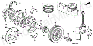 CRANKSHAFT/PISTON E-16 CRANKSHAFT/PISTON