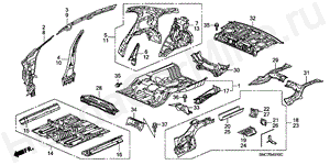 FLOOR/INNER PANELS B-49-10 FLOOR/INNER PANELS