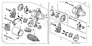 STARTER MOTOR(MITSUBA) E-7-10 STARTER MOTOR(MITSUBA)