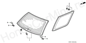 B-52-10 REAR WINDSHIELD