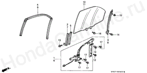 B-54 REAR DOOR WINDOWS