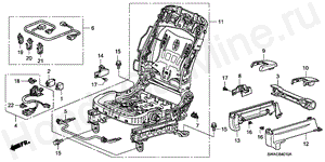B-40-10 FRONT SEAT COMPONENTS(L.)