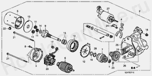 E-7-10 СТАРТЕРНЫЙ ДВИГАТЕЛЬ (DENSO)