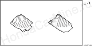 P18-13-02 Коврики резиновые передние к-т 2,0