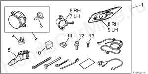 V31-13-01 Фара противотуманная