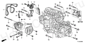 E-6 ALTERNATOR BRACKET/TENSIO NER(2.0L)