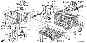 E-14-1 CYLINDER BLOCK/OIL PAN(2. 4L)