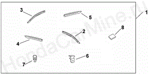 DOOR VISOR 08R-04-01 DOOR VISOR