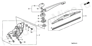 REAR WIPER B-14-10 REAR WIPER