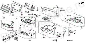 INSTRUMENT PANEL GARNISH( PASSENGER SIDE)(LH) B-37-15 INSTRUMENT PANEL GARNISH( PASSENGER SIDE)(LH)