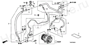 B-60 AIR CONDITIONER(HOSES/PIP ES)(LH)