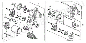 E-7-10 STARTER MOTOR(MITSUBA)