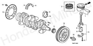 E-16 CRANKSHAFT/PISTON