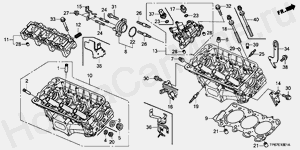 E-10-1 ГОЛОВКА ЗАДНЕГО ЦИЛИНДРА (V6)