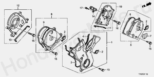 E-11-10 КРЫШКА  РЕМНЯ РАСПРЕДВАЛА (V6)