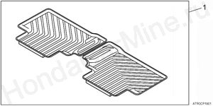 Коврики резиновые задние P19-12-01 Коврики резиновые задние