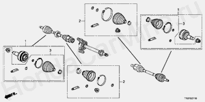 FRONT DRIVESHAFT SET SHORT PARTS B-21-10 FRONT DRIVESHAFT SET SHORT PARTS