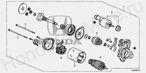 E-7-10 СТАРТЕРНЫЙ ДВИГАТЕЛЬ (DENSO) (1.8L)