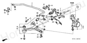 FRONT KNUCKLE - FRONT LOWER ARM FRONT KNUCKLE - FRONT LOWER ARM