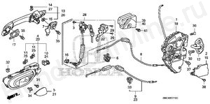 FRONT DOOR LOCKS - OUTER HANDLE FRONT DOOR LOCKS - OUTER HANDLE