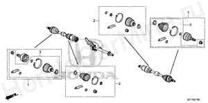 FRONT DRIVESHAFT SET SHORT PARTS  FRONT DRIVESHAFT SET SHORT PARTS