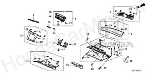  INSTRUMENT PANEL GARNISH (PASSENGER SIDE)